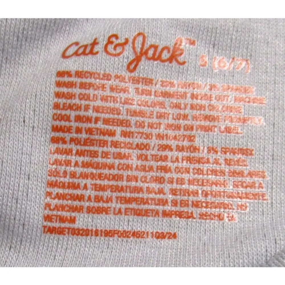 Cat & Jack Girl's Gray Pullover Top Long Sleeve Pleated Knit Size Small 6/7